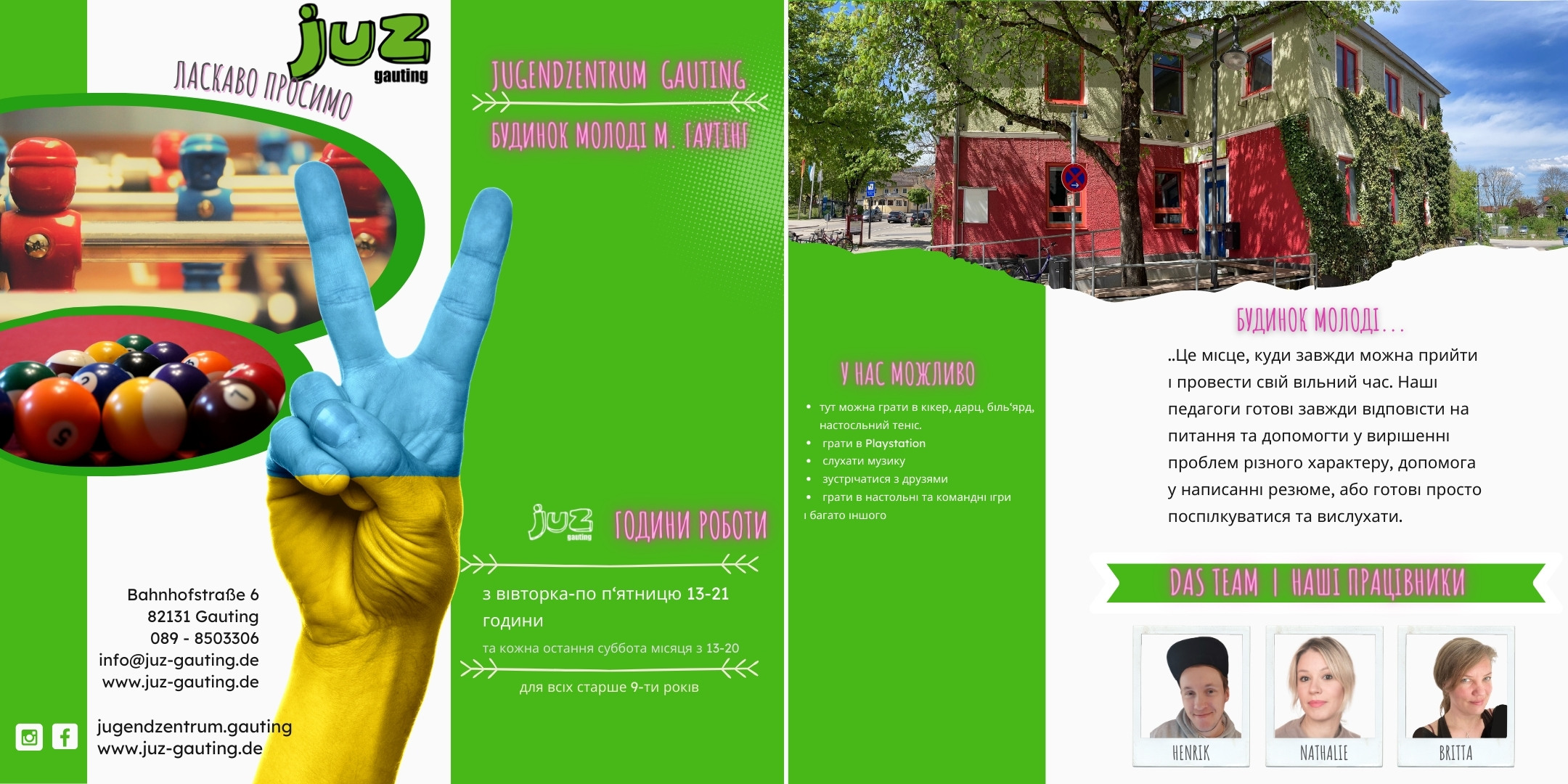 JuZ Flyer ukrainisch 39.9 21.2 cm Instagram Post 2160 1080 px 1